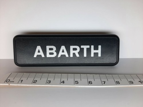 Abarth inscription plaque - inscription, en